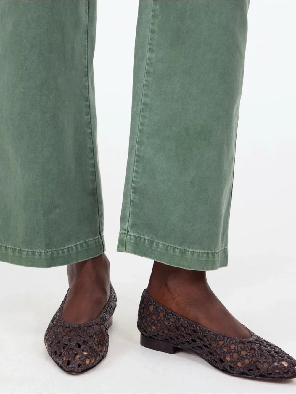 Madewell The Ruth Ballet Flat in Woven Leather